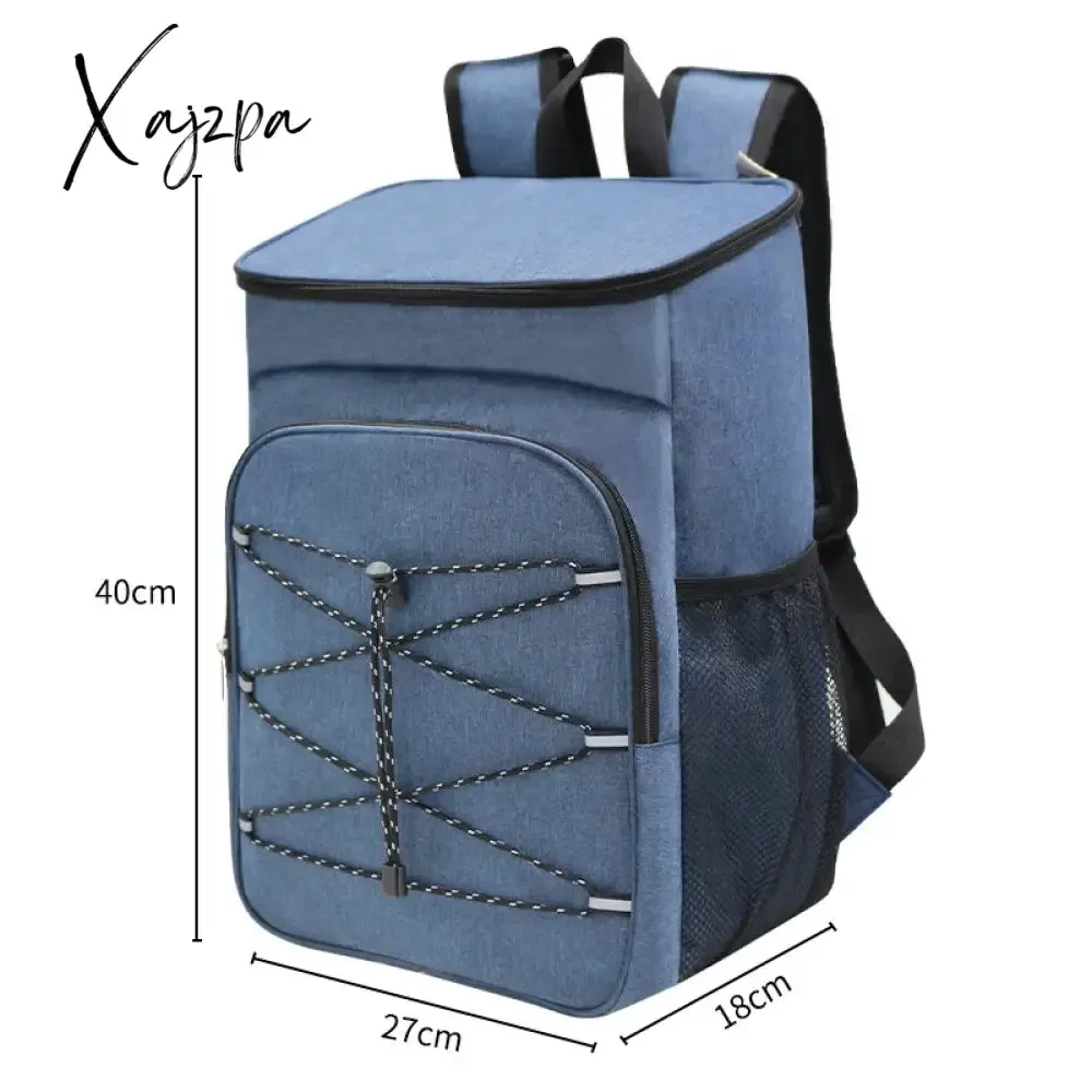 18L Ar livre acampamento Insulated Cooler Backpack Aluminum Foil Thermal Backpack Picnic Cooler Bag for Camping