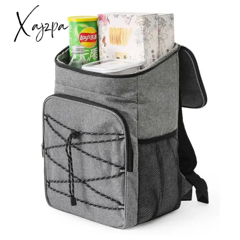 18L Ar livre acampamento Insulated Cooler Backpack Aluminum Foil Thermal Backpack Picnic Cooler Bag for Camping