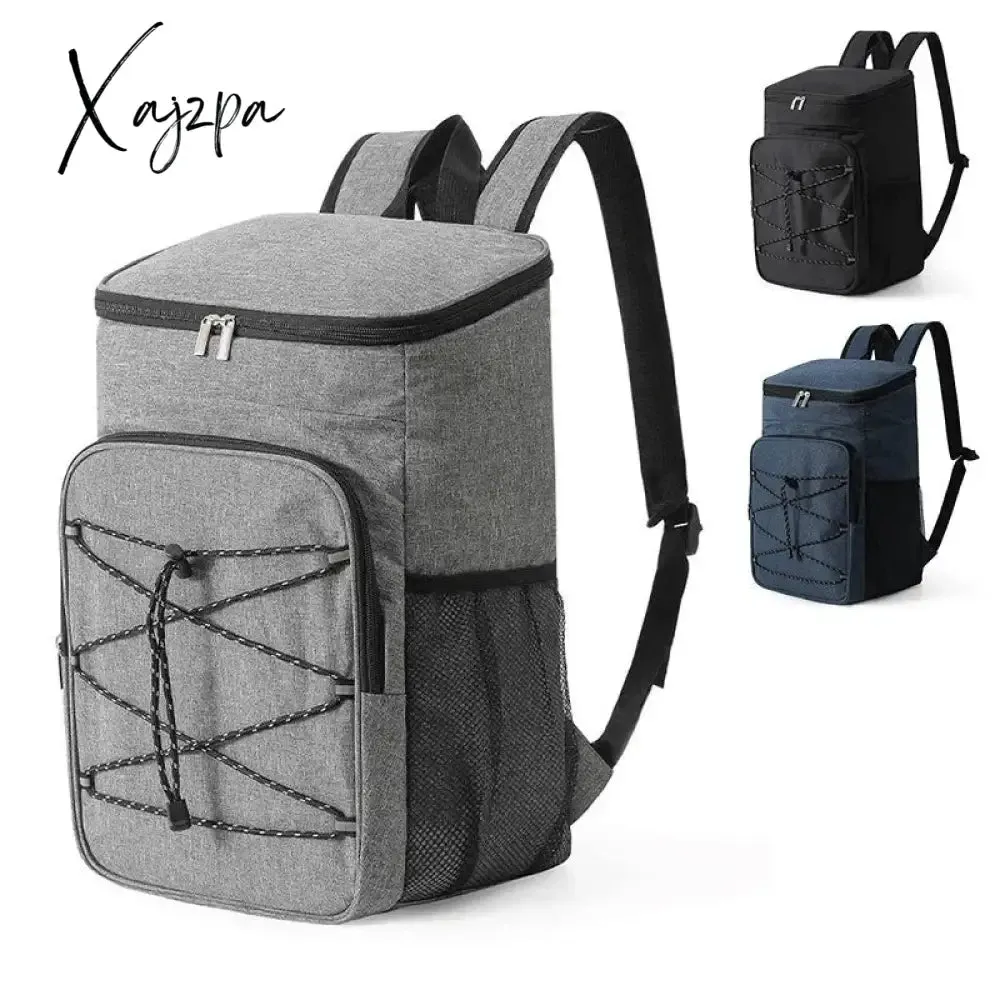 18L Ar livre acampamento Insulated Cooler Backpack Aluminum Foil Thermal Backpack Picnic Cooler Bag for Camping