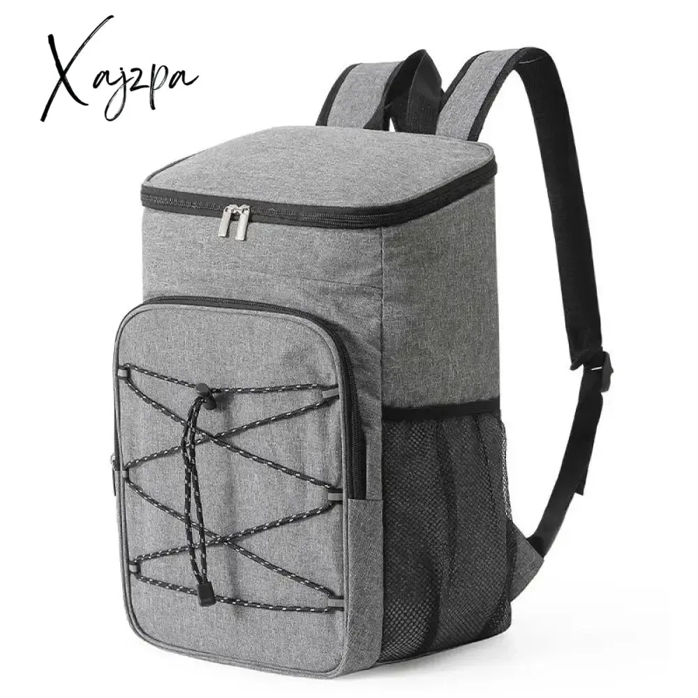 18L Ar livre acampamento Insulated Cooler Backpack Aluminum Foil Thermal Backpack Picnic Cooler Bag for Camping