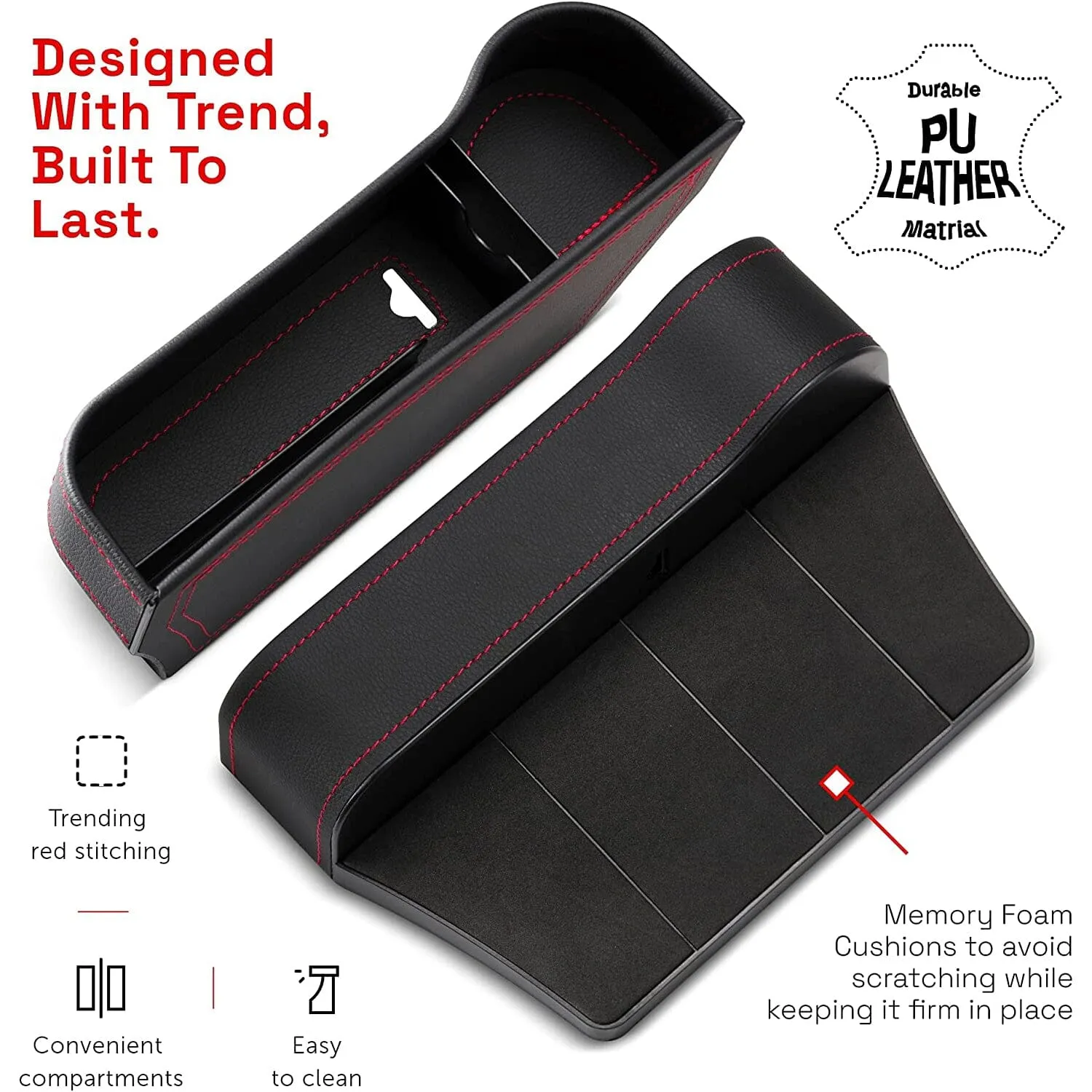 2-Pack: PerPlus Car Seat Gap Filler Organizer