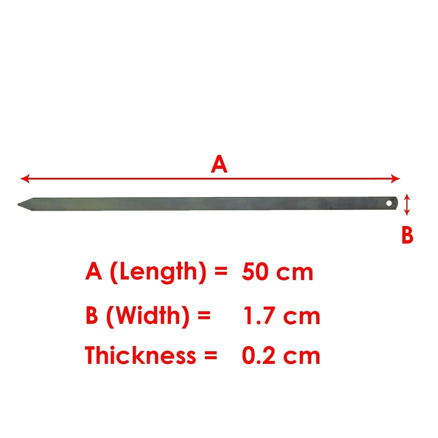 Adana Kebab Doner Meat Minced Iron Galvanized Skewer Barbecue Skewer