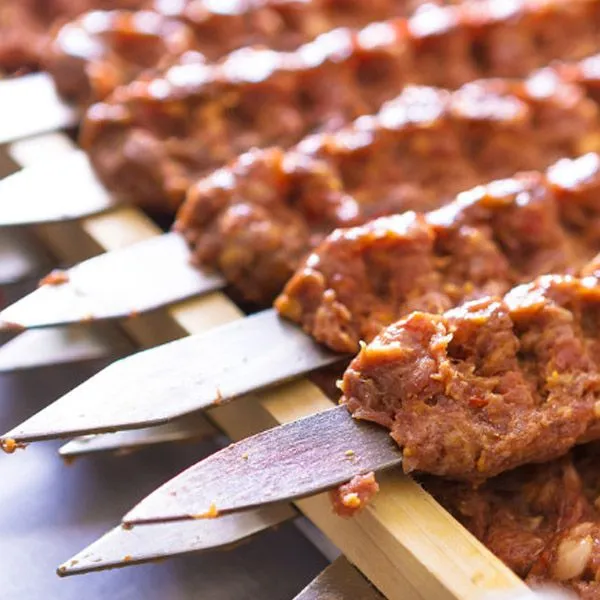 Adana Kebab Doner Meat Minced Iron Galvanized Skewer Barbecue Skewer