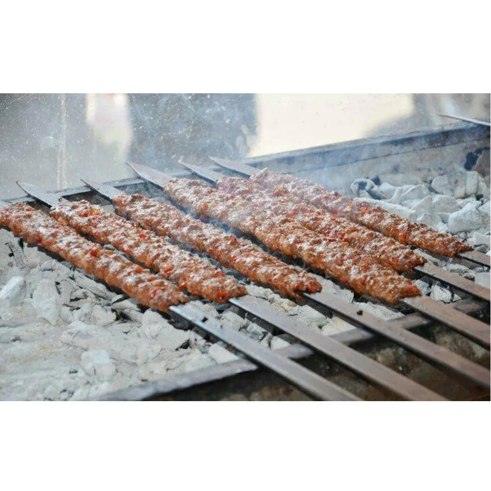 Adana Kebab Doner Meat Minced Iron Galvanized Skewer Barbecue Skewer