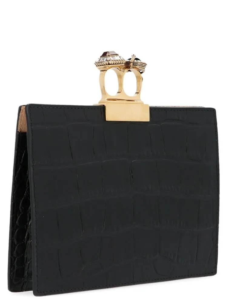 Alexander McQueen Double Ring Clutch Bag