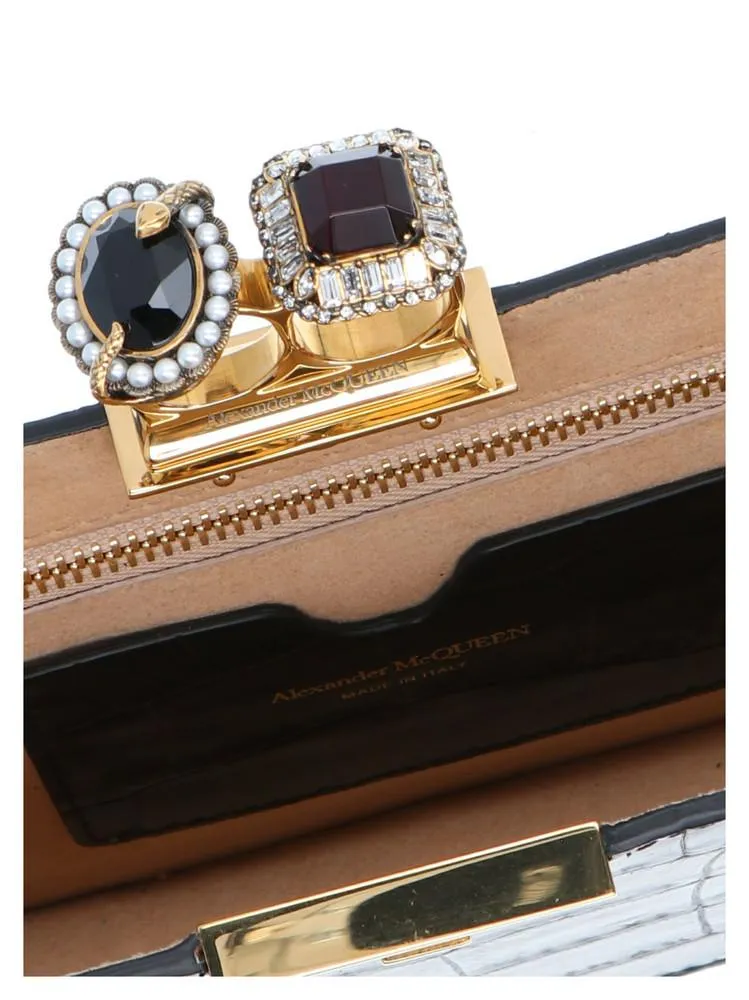 Alexander McQueen Double Ring Clutch Bag