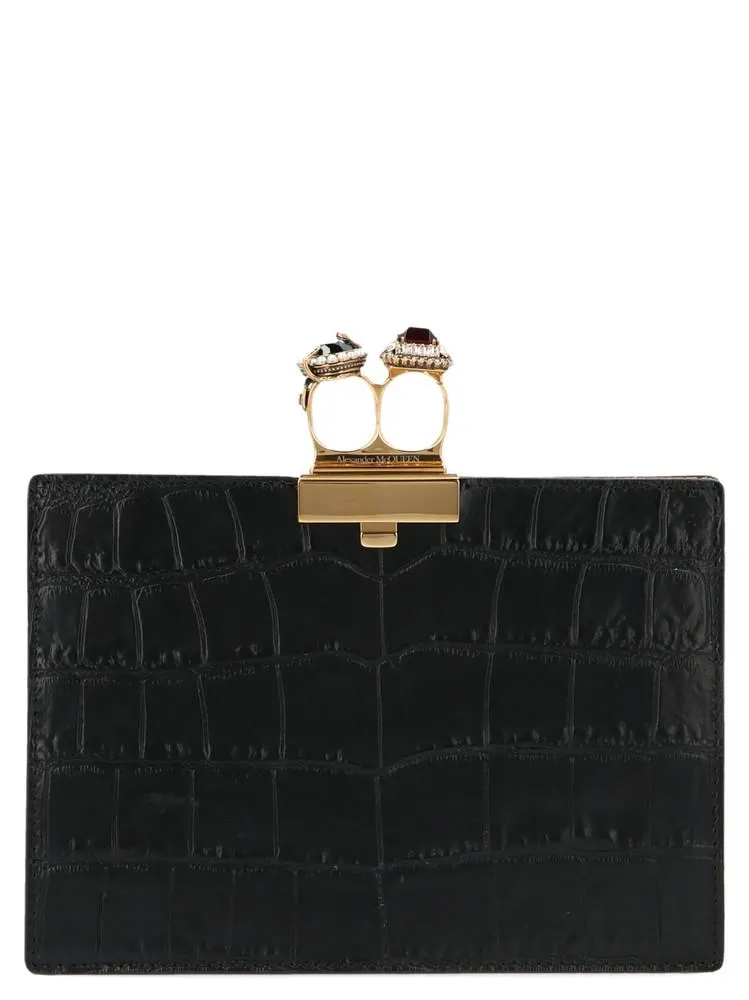 Alexander McQueen Double Ring Clutch Bag