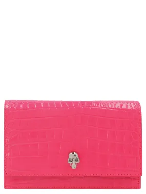 Alexander McQueen Embossed Small Skull Crossbody Bag