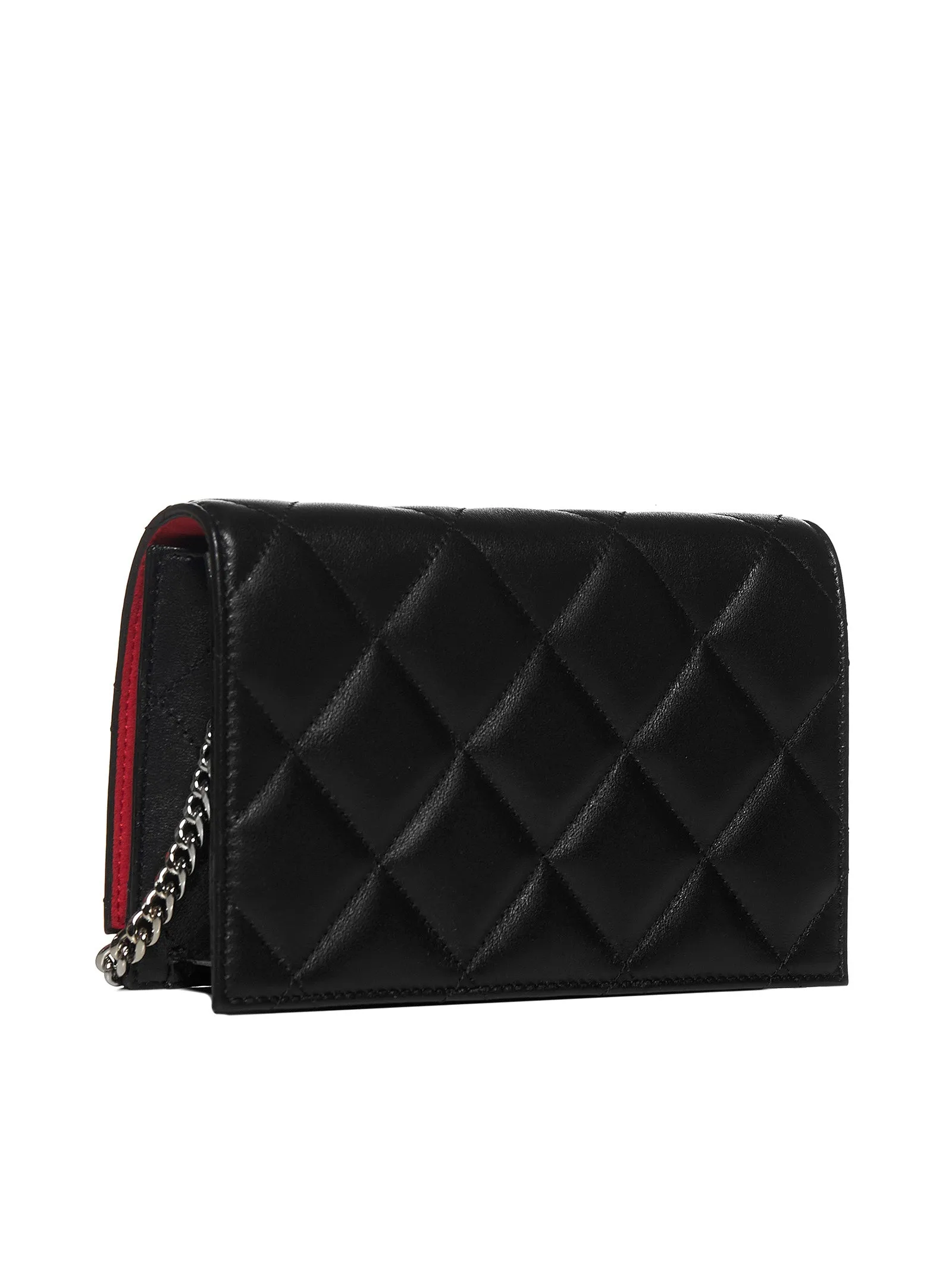 Alexander McQueen Graffiti Logo Quilted Crossbody Bag