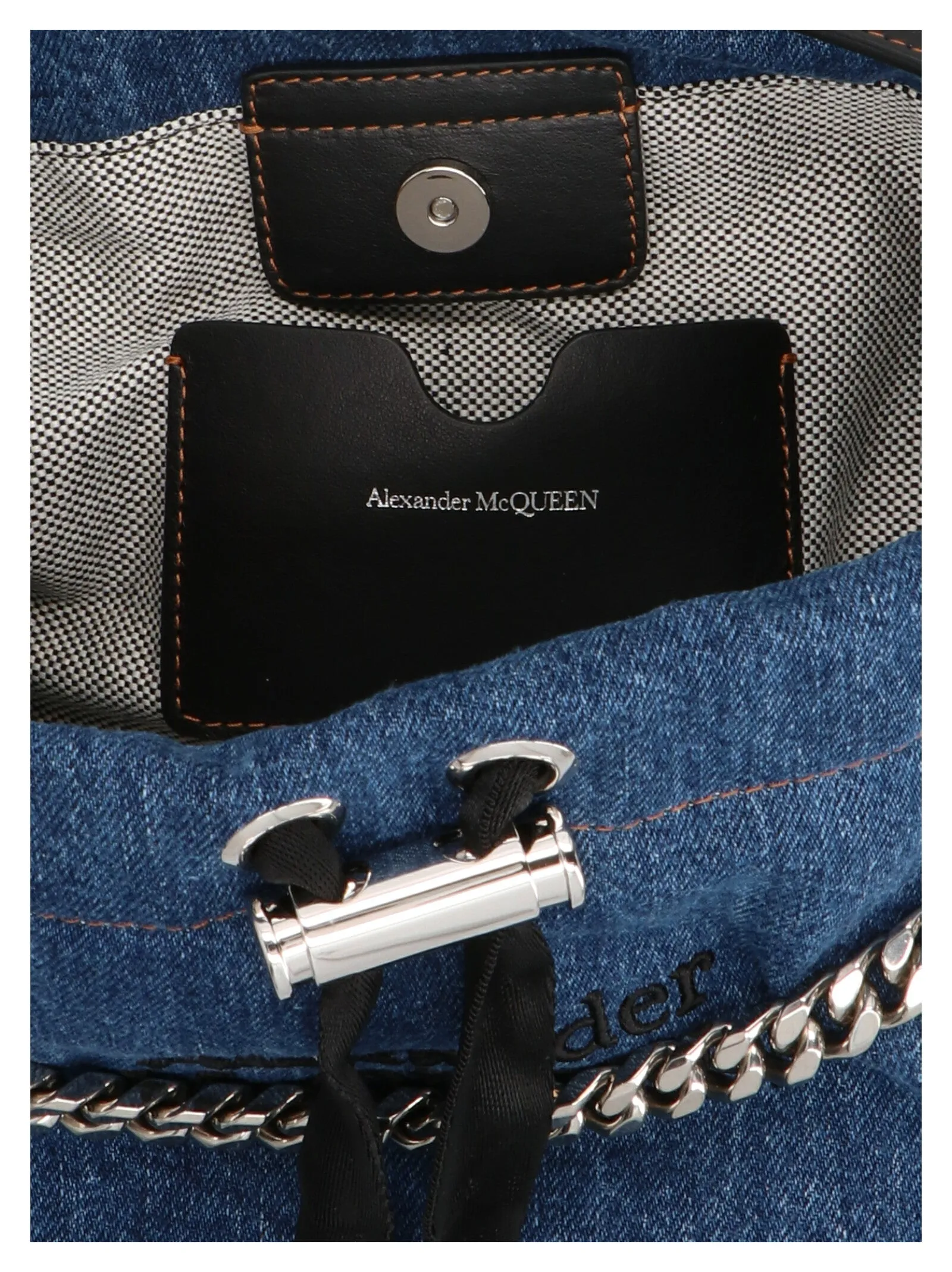 Alexander McQueen Logo Embroidered Mini Shoulder Bag