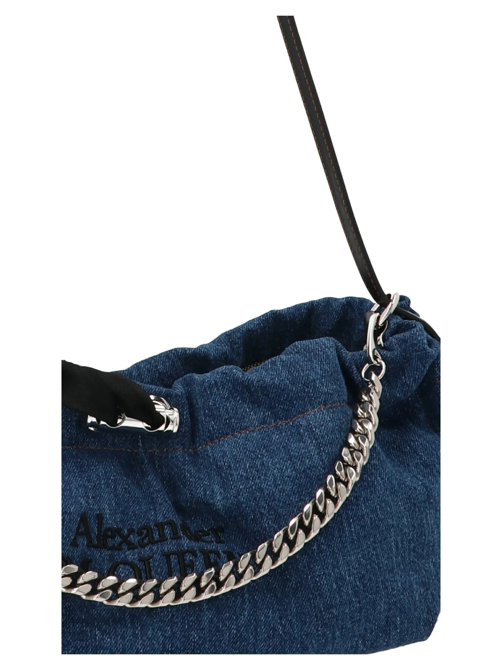 Alexander McQueen Logo Embroidered Mini Shoulder Bag