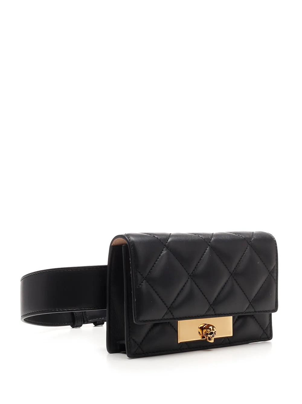Alexander McQueen Skull Detail Quilted Belt Bag