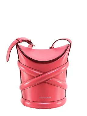 Alexander McQueen The Curve Logo Detailed Shoulder Bag