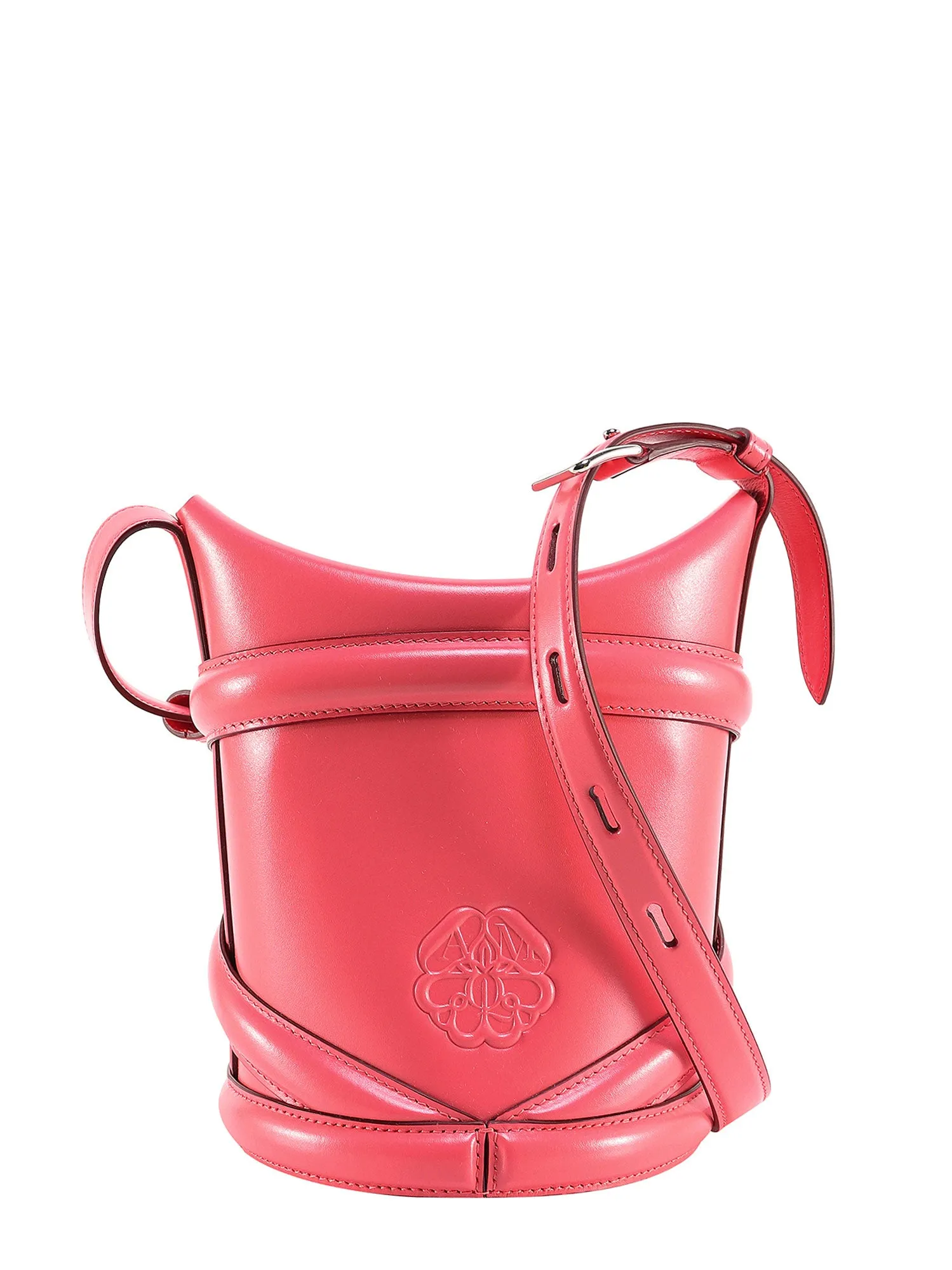 Alexander McQueen The Curve Logo Detailed Shoulder Bag