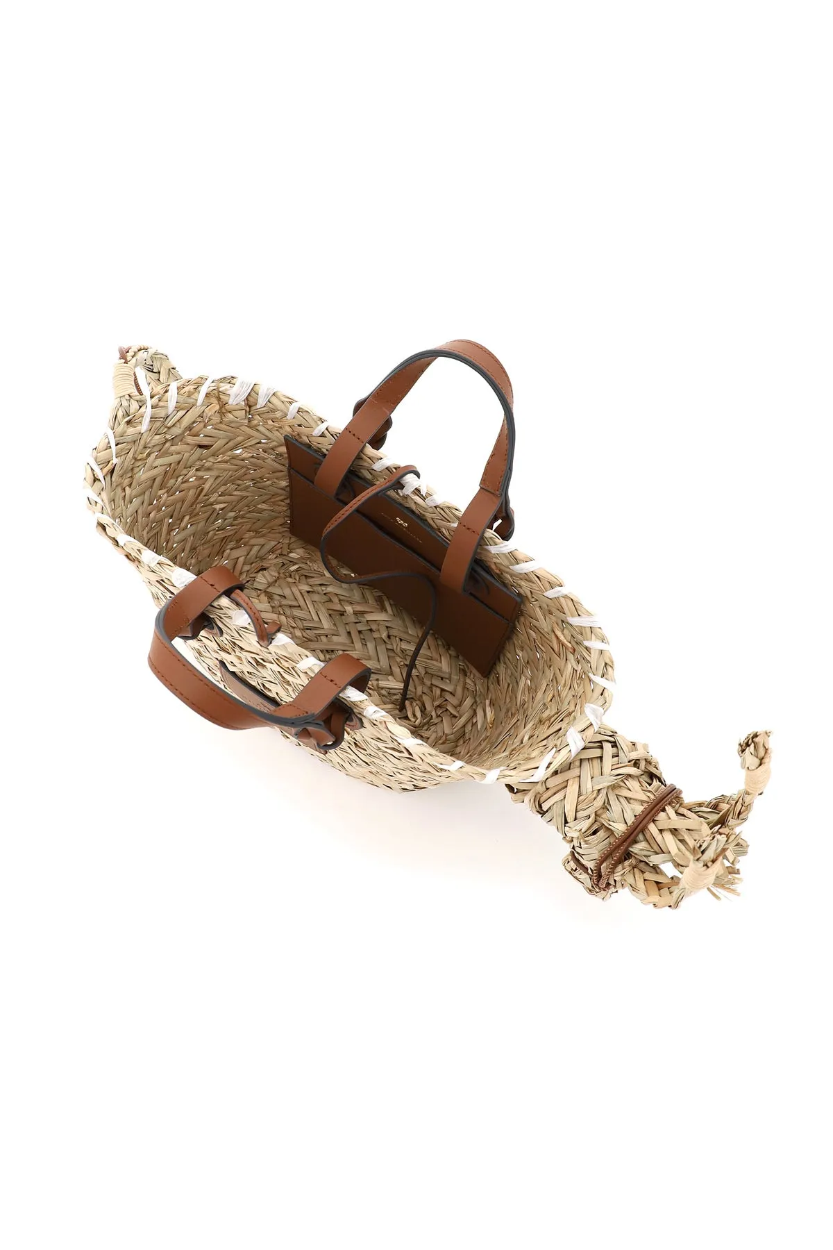 Anya Hindmarch Donkey Logo Patch Basket Bag