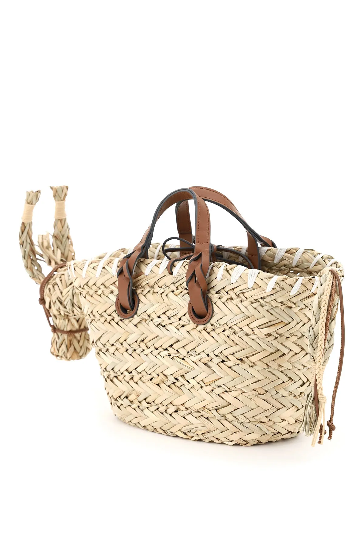 Anya Hindmarch Donkey Logo Patch Basket Bag