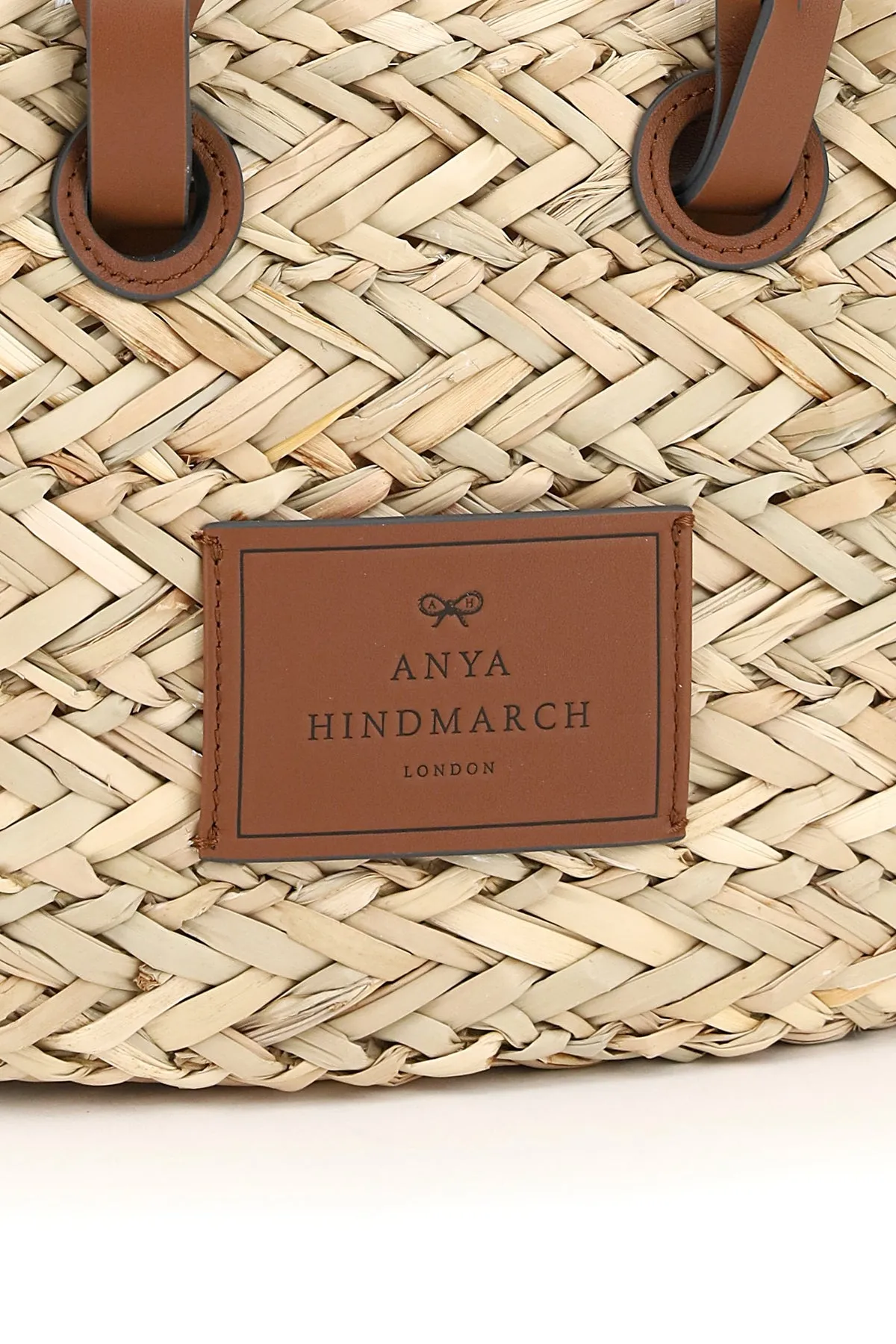 Anya Hindmarch Donkey Logo Patch Basket Bag