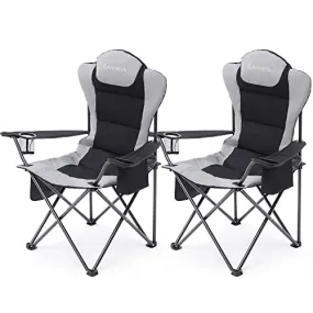 Aohanoi Camping Chair, Camping Chairs 2 Pack Camp Chairs
