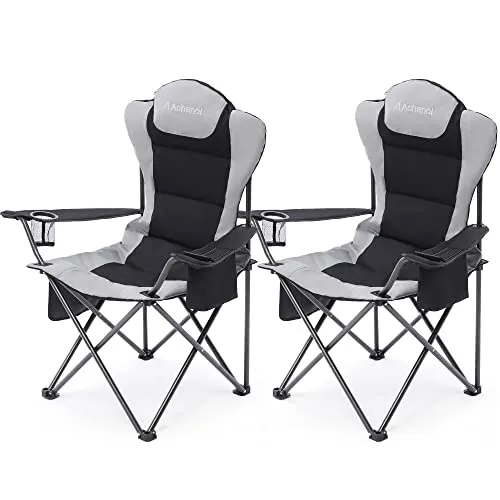 Aohanoi Camping Chair, Camping Chairs 2 Pack Camp Chairs