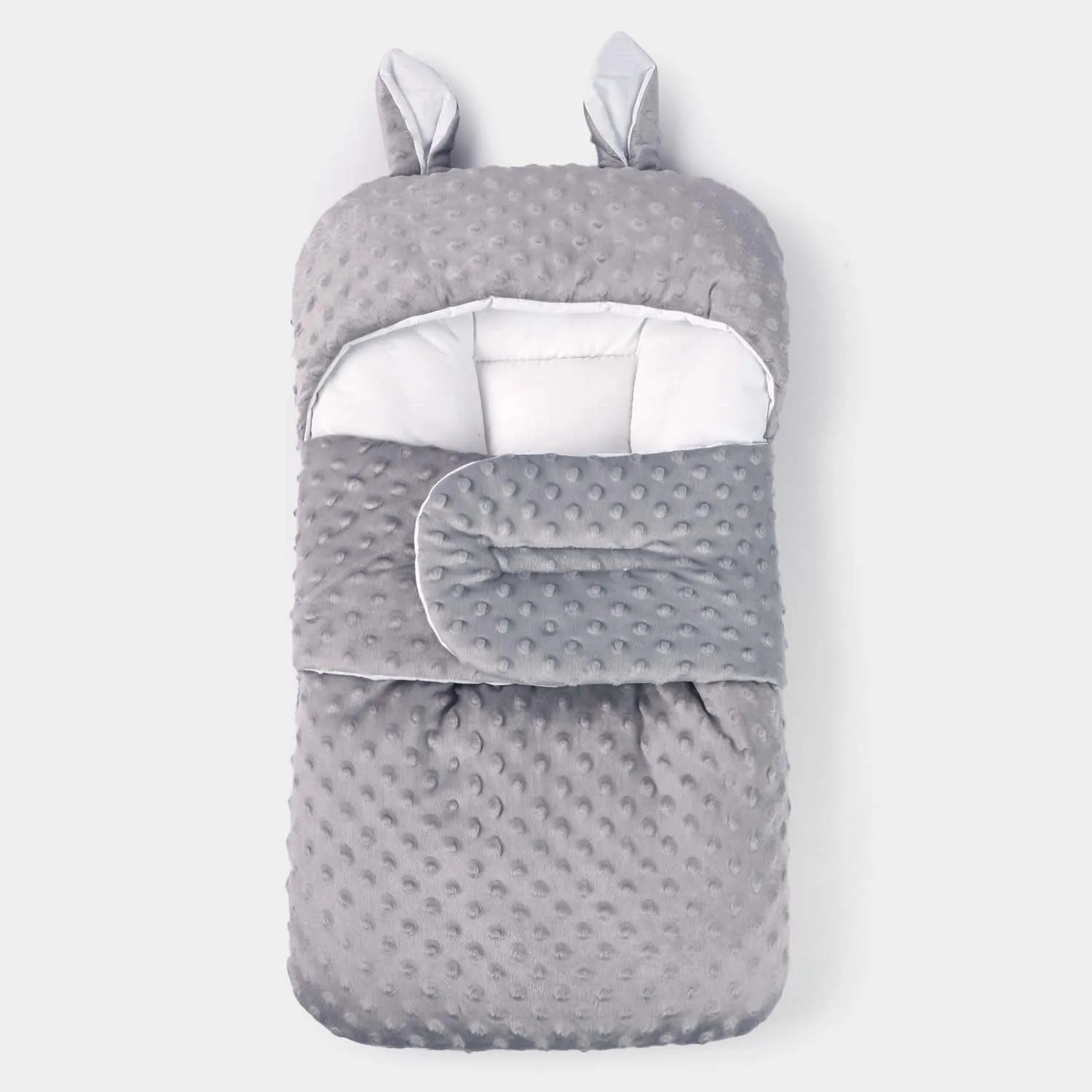 Baby Carry Nest Minky Dot | GREY
