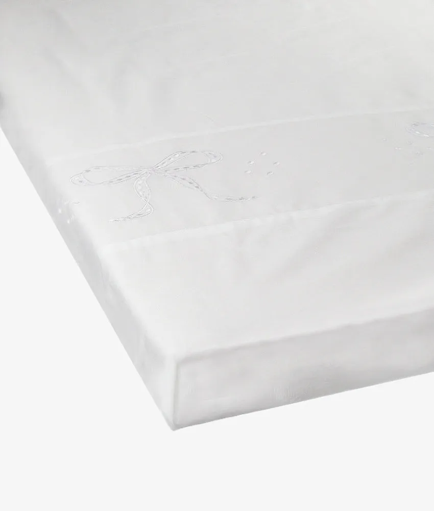 Baby Cot Sheet – Classic White Theme