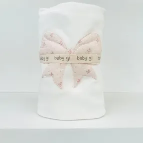 Baby Gi Flora Ivory Cotton Cot Blanket
