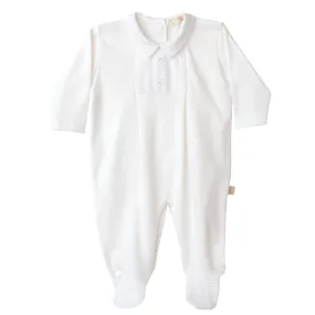 Baby Gi Pure Collection Boys Ivory Sleepsuit