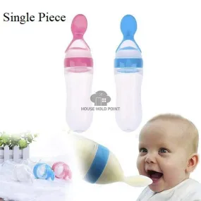 Baby Squeezing Feeding Spoon