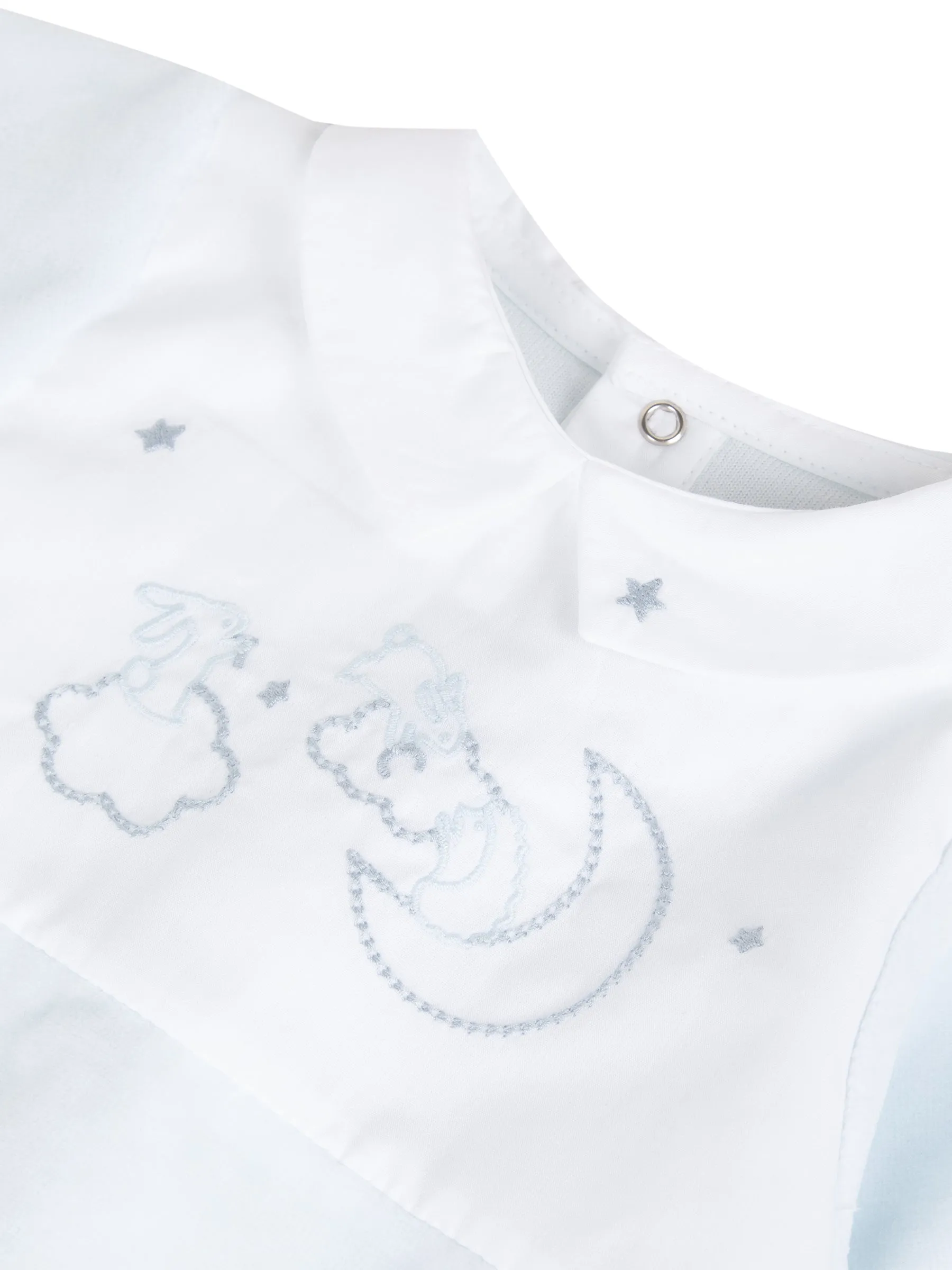 Babygrow - Sky blue velour knit