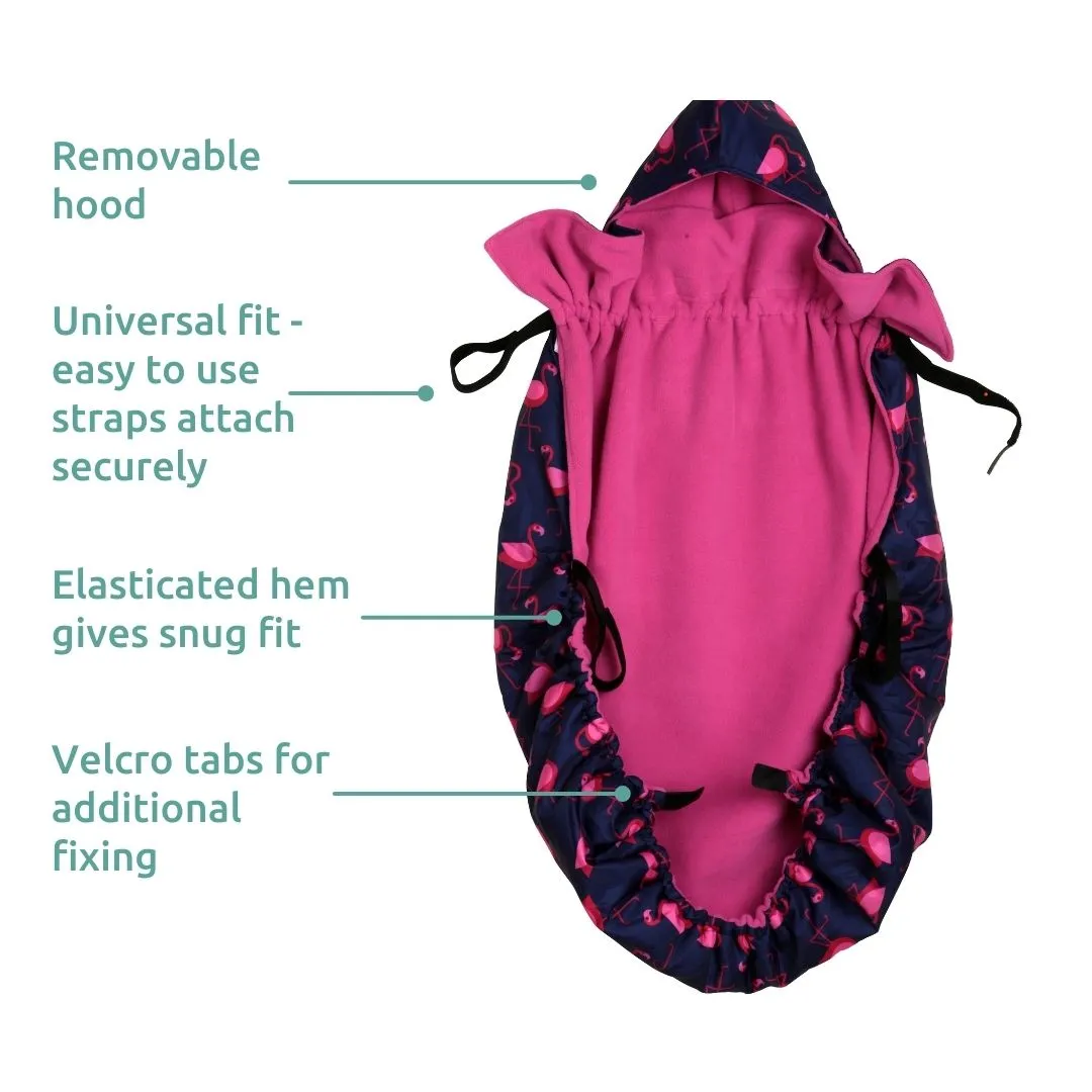BabyWearing Fleece-lined Cover - PLAIN BLACK