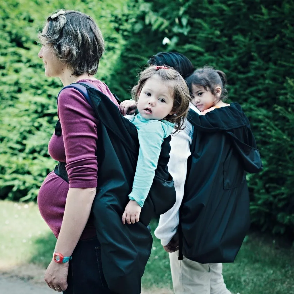 BabyWearing Fleece-lined Cover - PLAIN BLACK