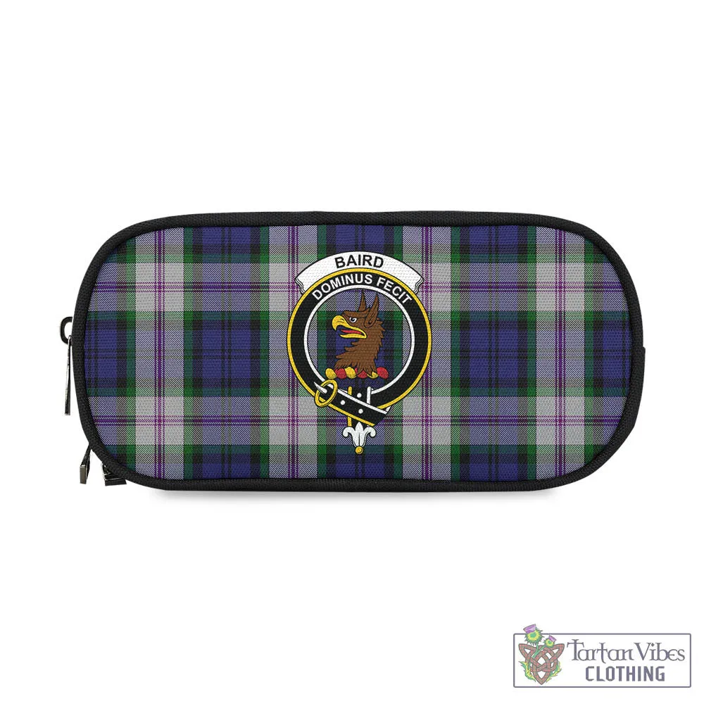 Baird Dress Tartan Pen and Pencil Case with Family Crest