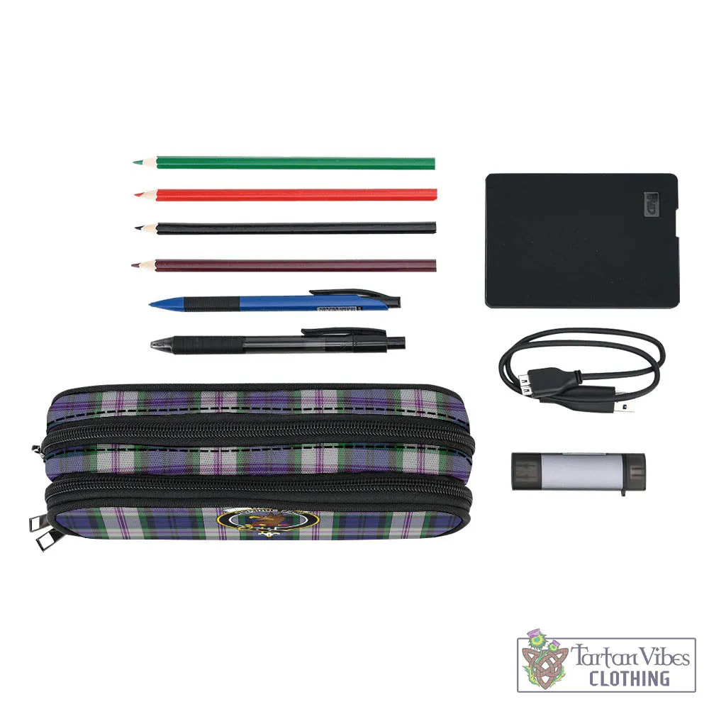 Baird Dress Tartan Pen and Pencil Case with Family Crest
