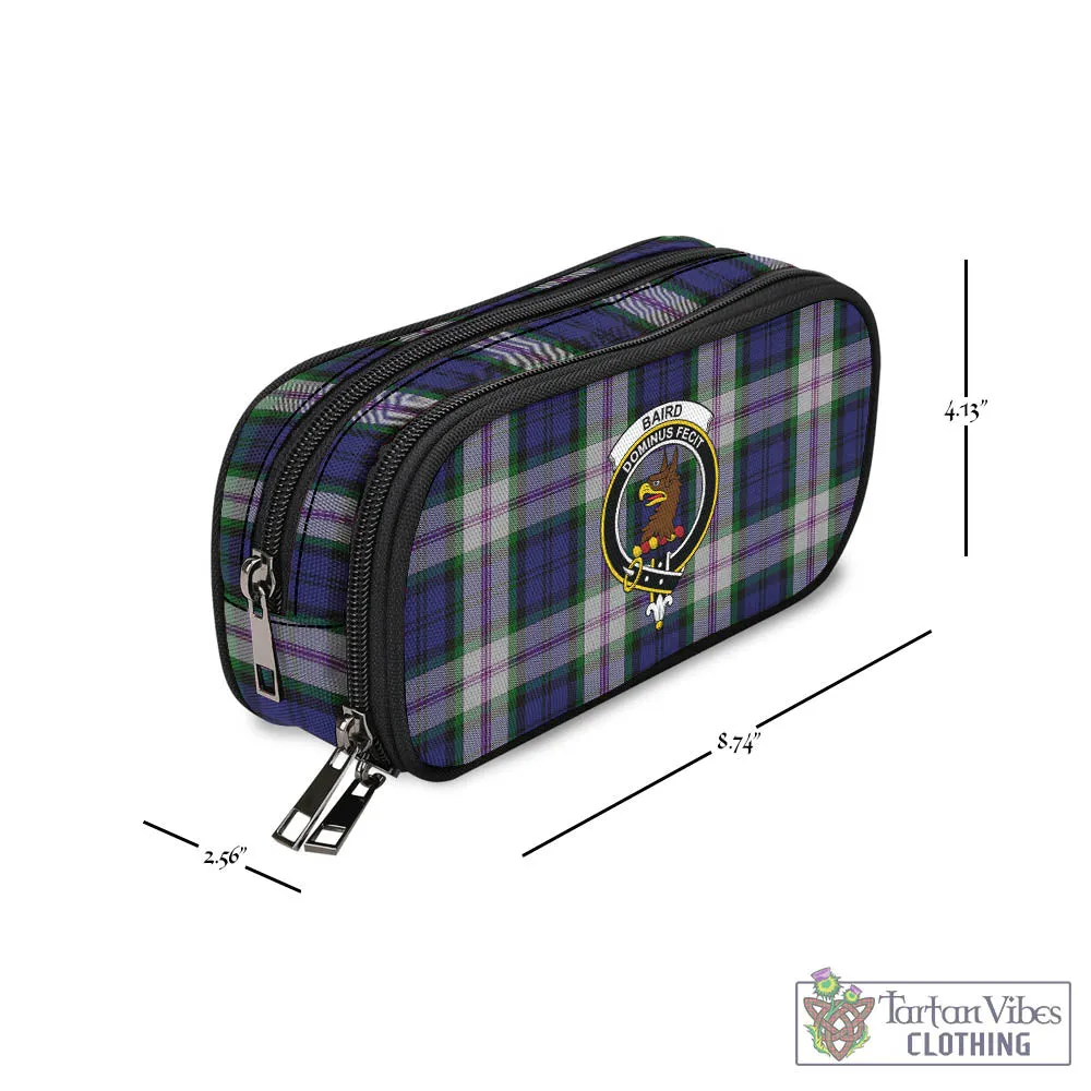 Baird Dress Tartan Pen and Pencil Case with Family Crest
