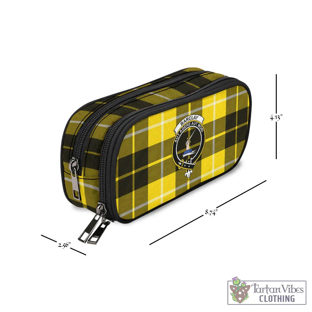 Barclay Dress Modern Tartan Pen and Pencil Case with Family Crest