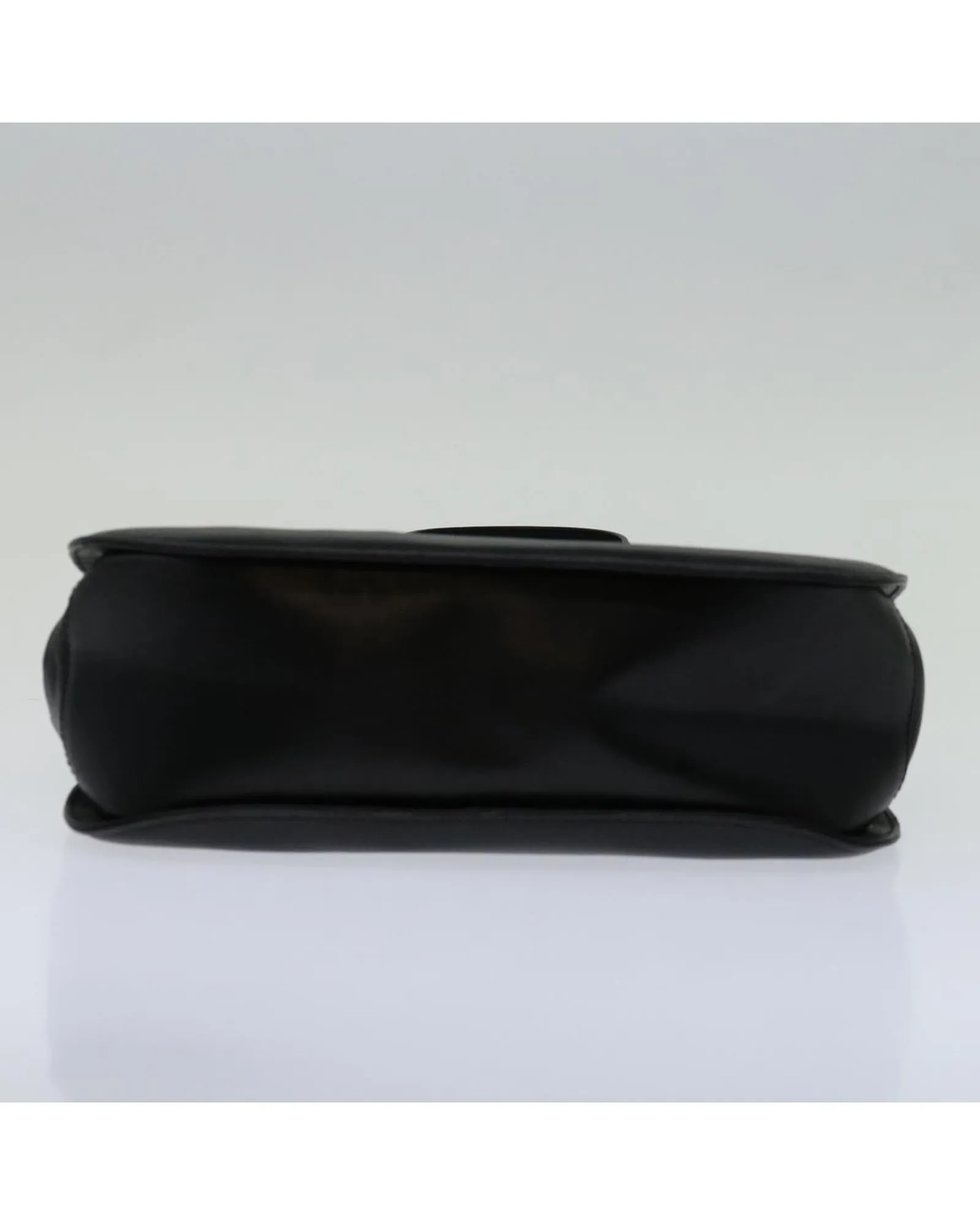Black Leather Hand Bag by Italian Designer