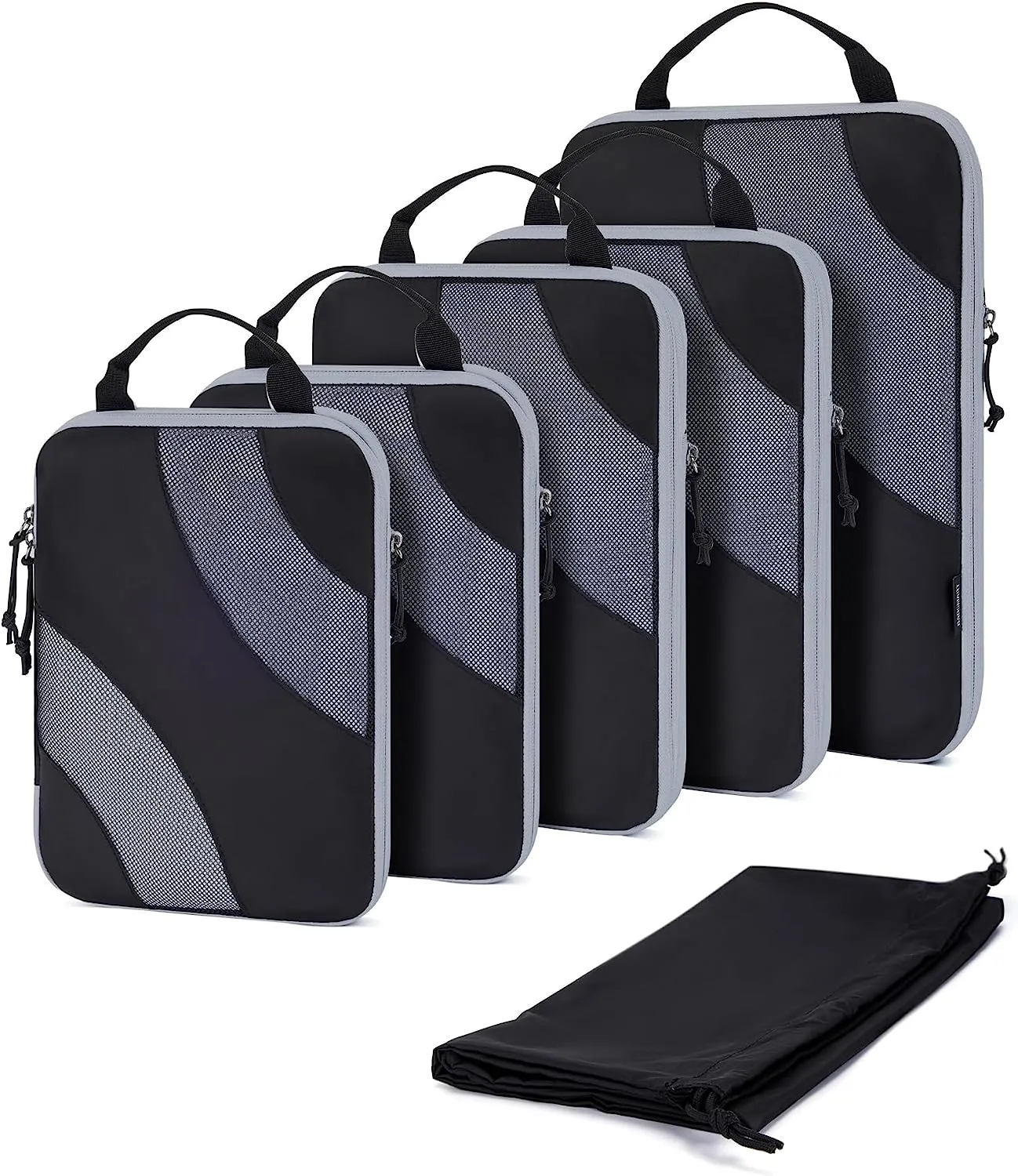 Blushbees® 6-Piece Compression Packing Cubes Set - White Opal