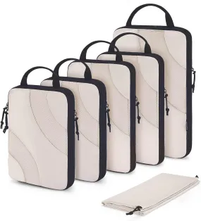 Blushbees® 6-Piece Compression Packing Cubes Set - White Opal