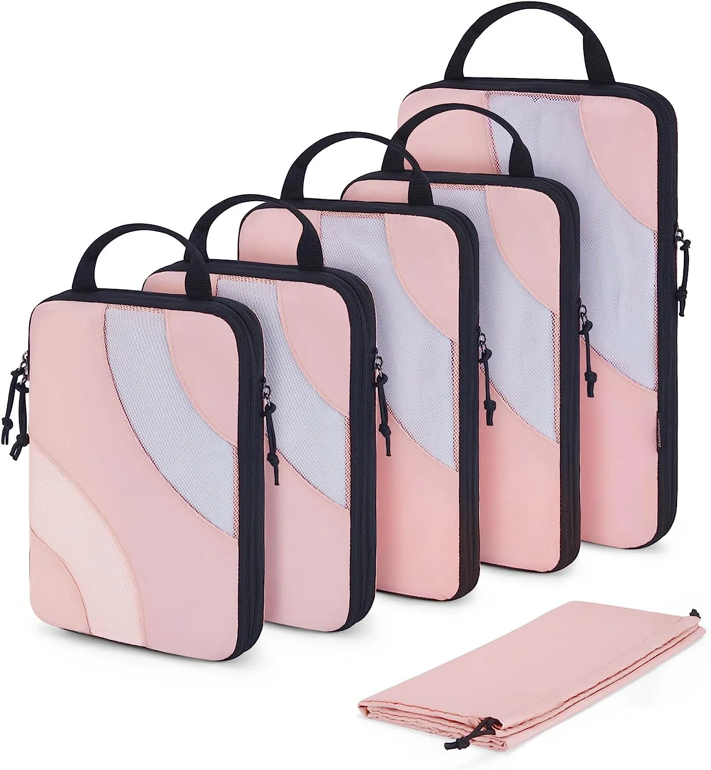 Blushbees® 6-Piece Compression Packing Cubes Set - White Opal