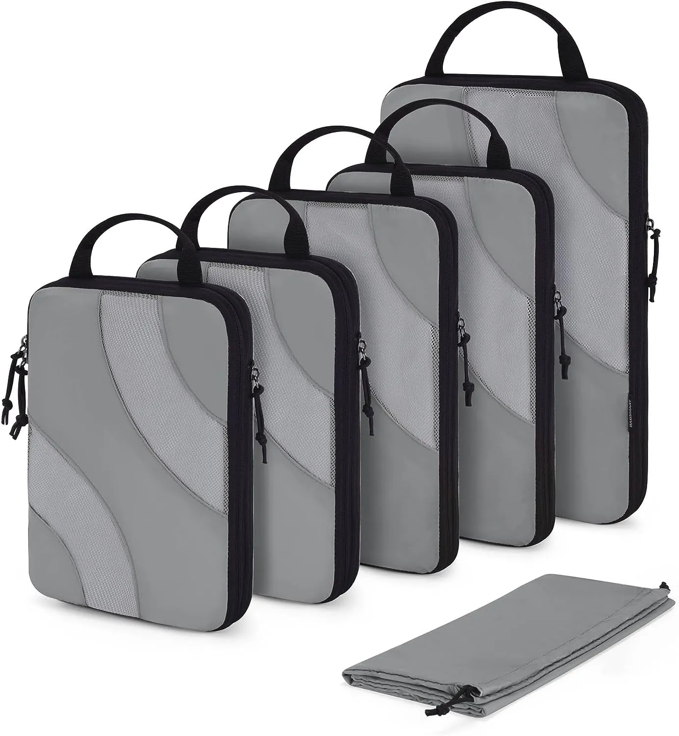 Blushbees® 6-Piece Compression Packing Cubes Set - White Opal