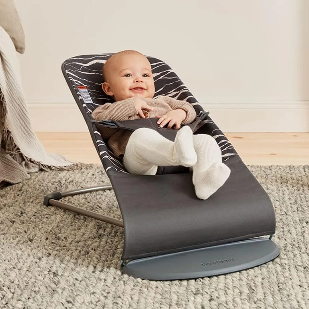 Bouncer Bliss, Cotton - Anthracite Landscape