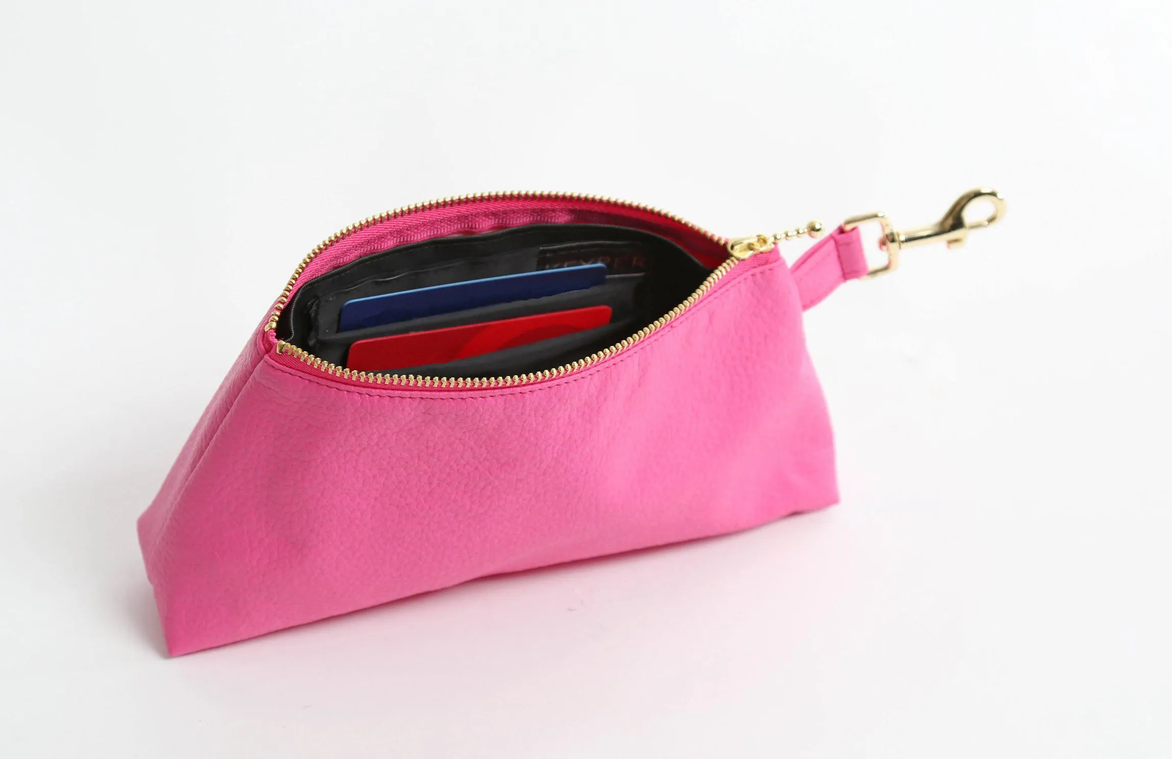 Bright Pink Vegan Leather Bag