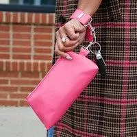 Bright Pink Vegan Leather Bag