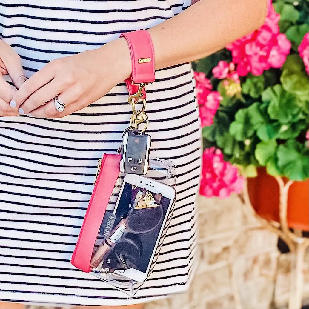 Bright Pink Vegan Leather Bag