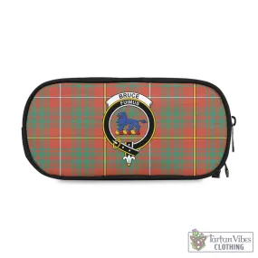 Bruce Ancient Tartan Pen and Pencil Case with Family Crest