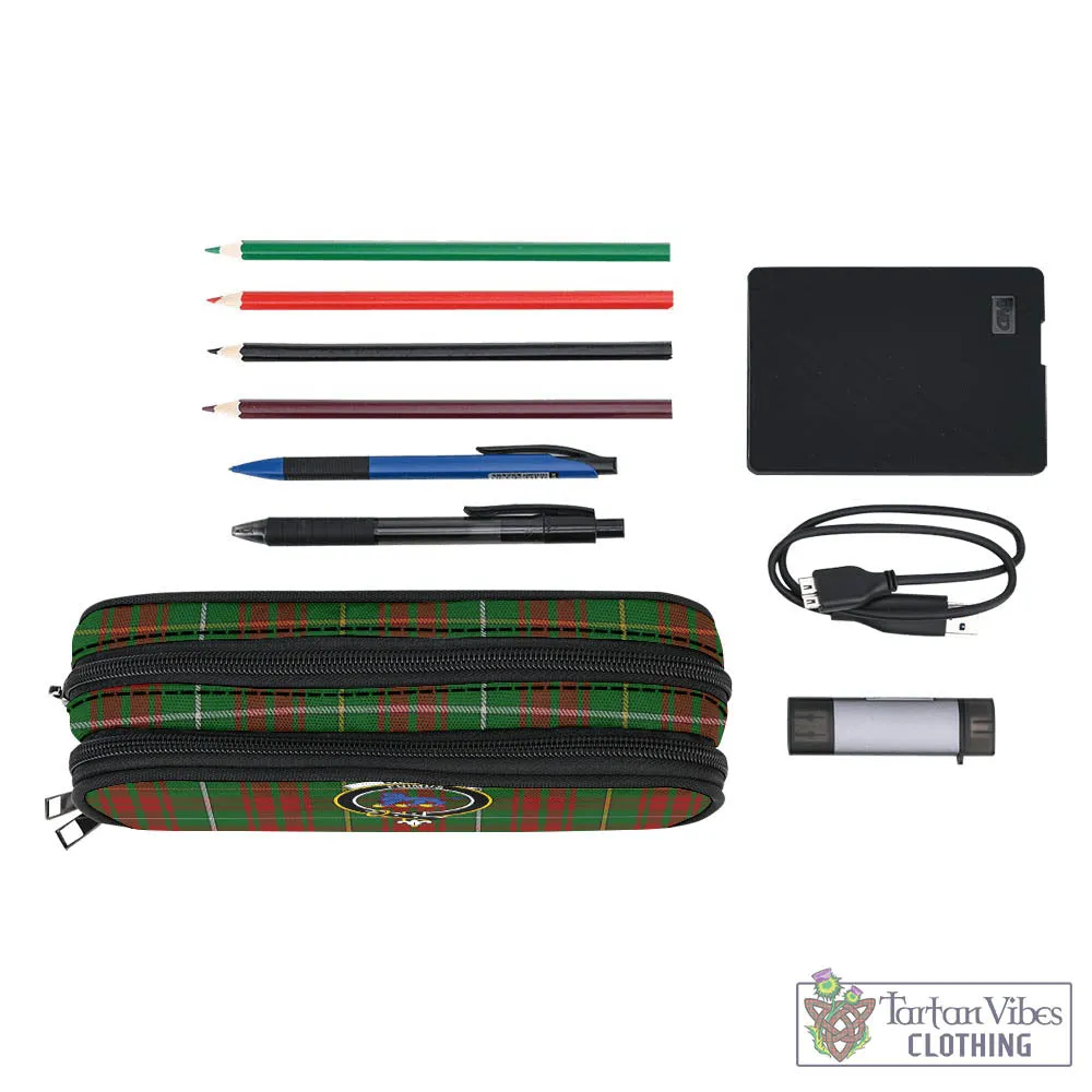 Bruce Hunting Tartan Pen and Pencil Case with Family Crest