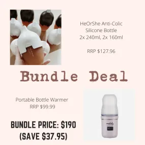 Bundle Deals: Portable Bottle Warmer   HeorShe Baby Bottles