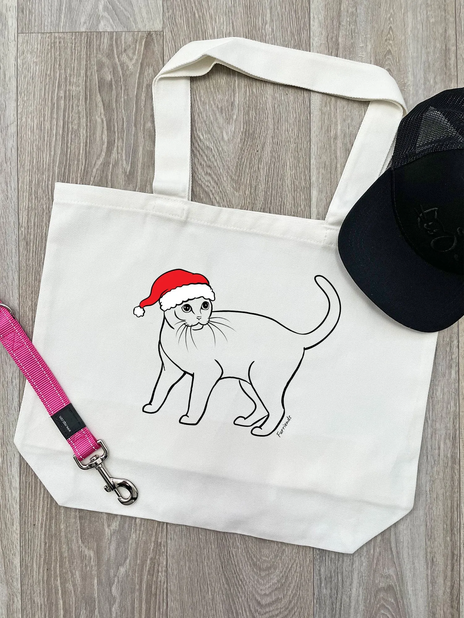 Burmese Christmas Edition Cotton Canvas Shoulder Tote Bag