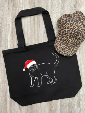Burmese Christmas Edition Cotton Canvas Shoulder Tote Bag