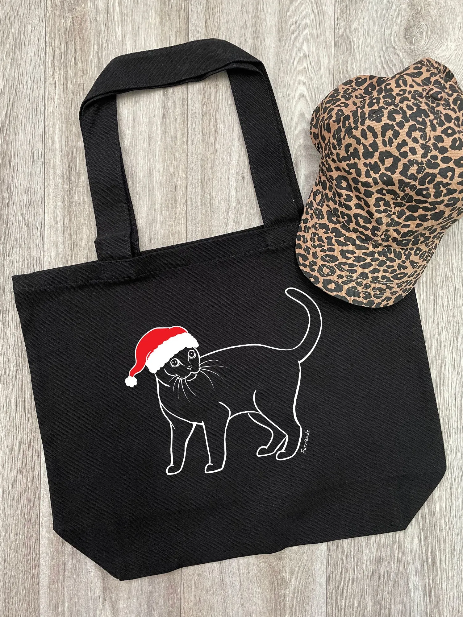 Burmese Christmas Edition Cotton Canvas Shoulder Tote Bag